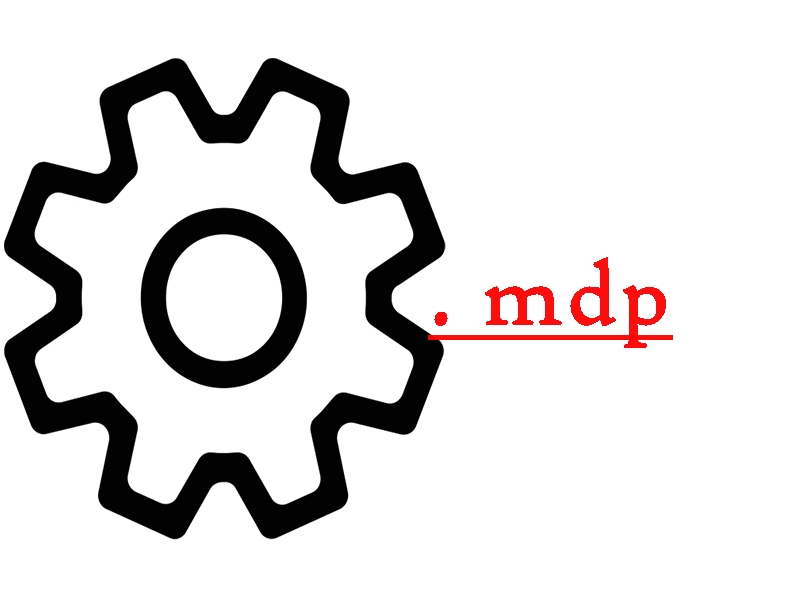 Файл с расширением mdp Файл с расширением mdp