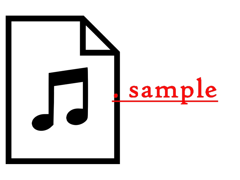 Файл с расширением sample Файл с расширением sample